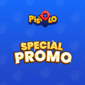 Pistolo Special Promo Text auf einem farbenfrohen Hintergrund